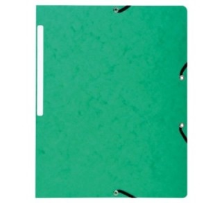carpeta exacompta gomas sin solapas verde