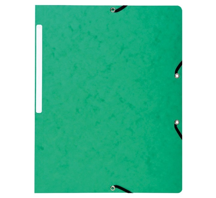 carpeta exacompta gomas sin solapas verde