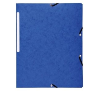 carpeta exacompta gomas sin solapas azul