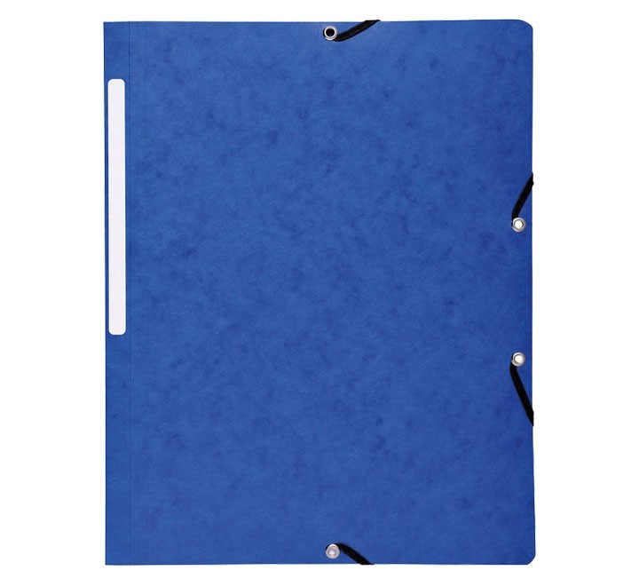 carpeta exacompta gomas sin solapas azul