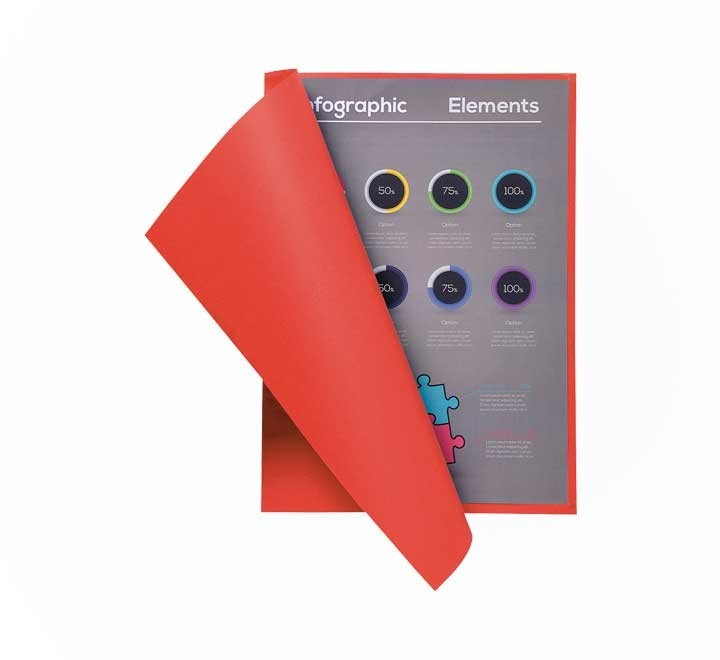 p. 100 subcarp. exacompta a4 flash 80gr rojo