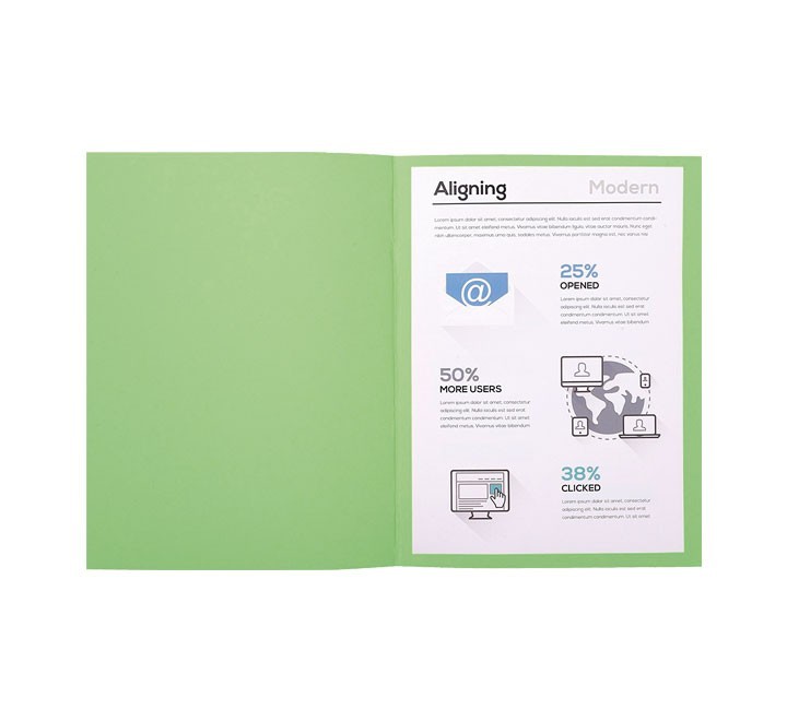 c.100 subcarp. exacompta forever 170gr  verde