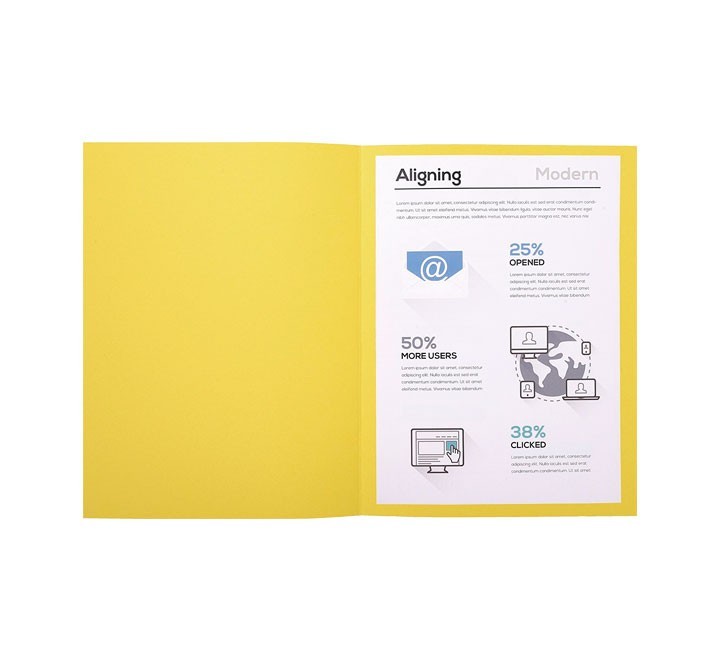 c.100 subcarp. exacompta forever 170gr amarillo