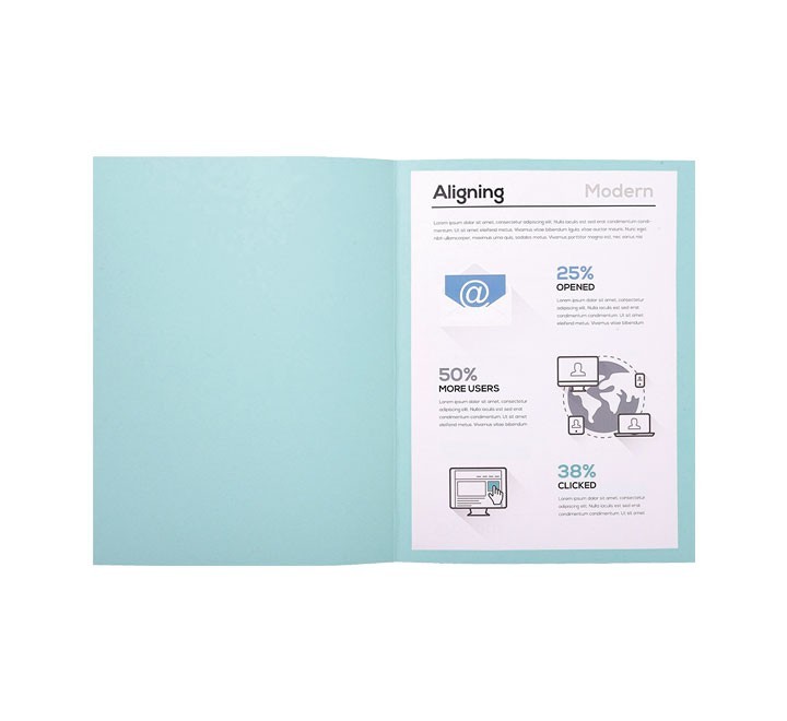 c.100 subcarp. exacompta forever 170gr azul cl