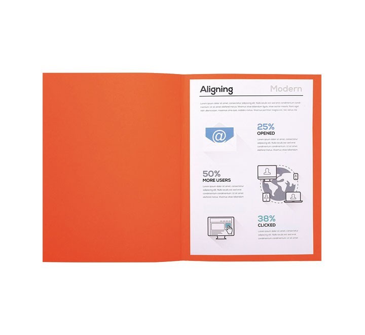 c.100 subcarp. exacompta forever 170gr naranja