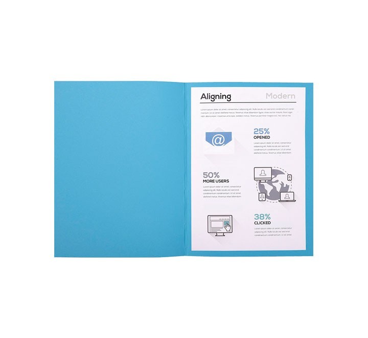 c.100 subcarp. exacompta forever 170gr azul