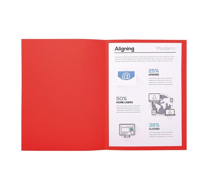 c.100 subcarp. exacompta forever 170gr rojo