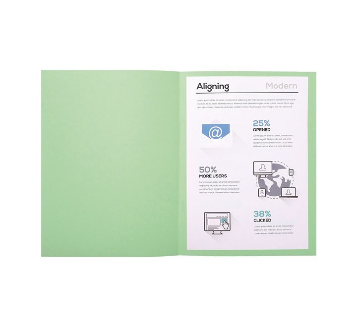 c.100 subcarp. exacompta forever 170gr verde cl