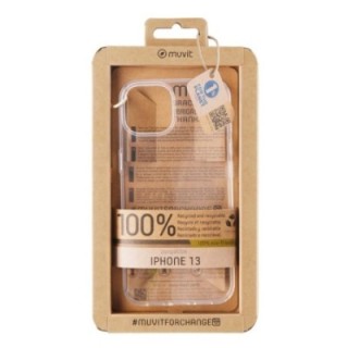 muvit funda muvit recycletek para apple iphone 13 transparente