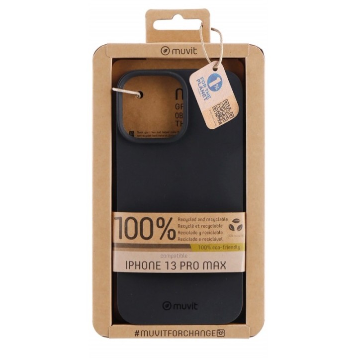 muvit funda muvit recycletek para apple iphone 13 pro max negra