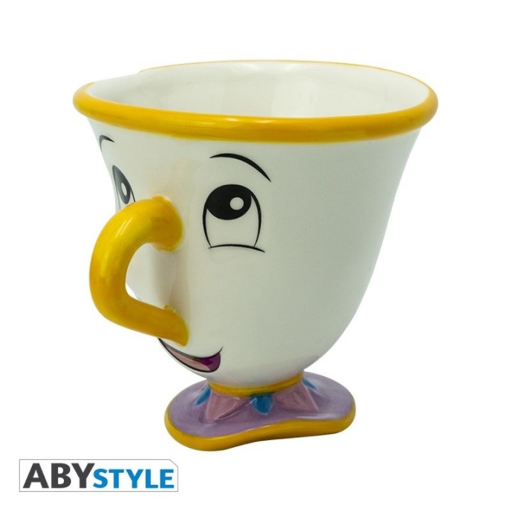 abystyle taza 3d abystyle disney la bella y la bestia    chip