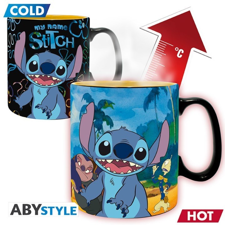 abystyle taza termocolora abystyle lilo & stitch