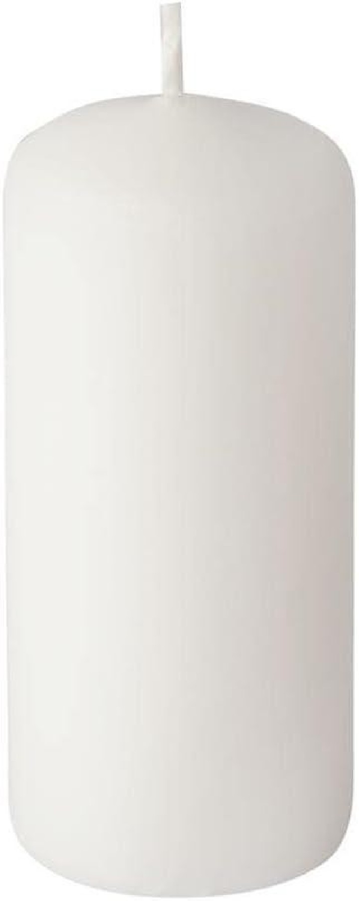 caja 10 velas papstar 4x9cm blanco