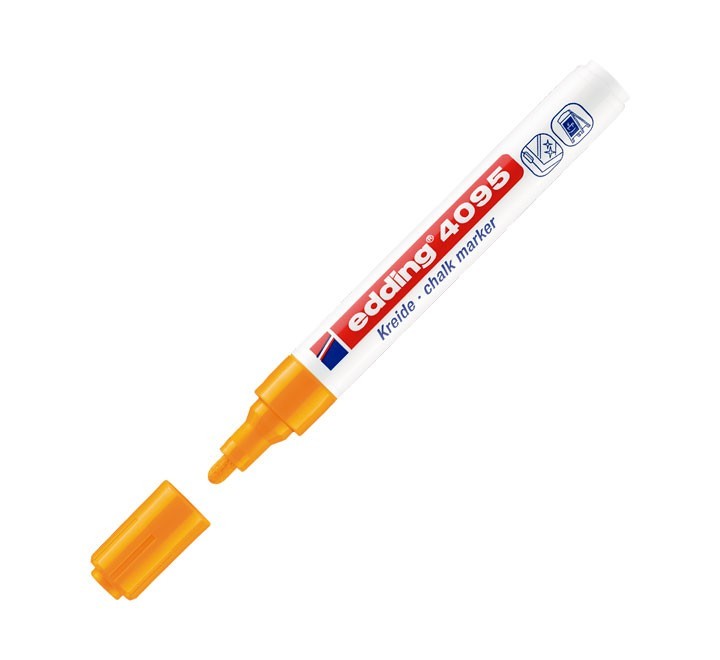 rotulador edding tiza liq. neon naranja 4095 66