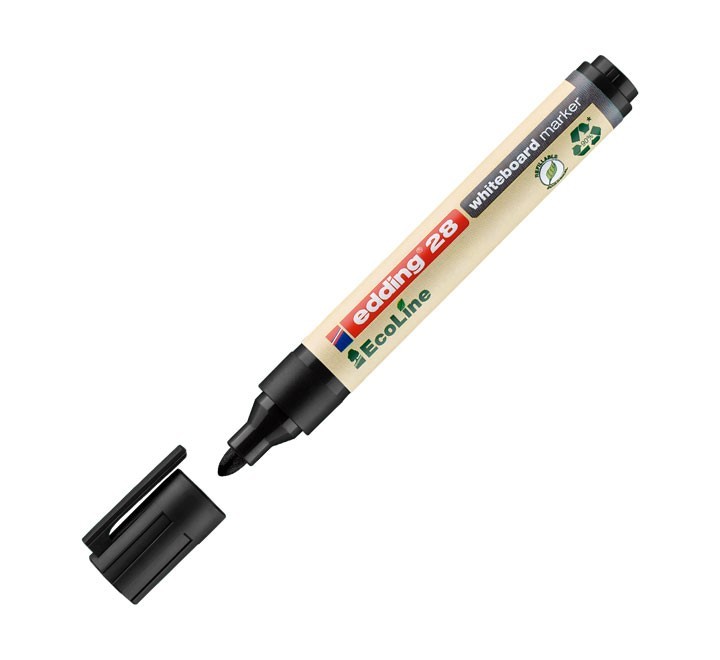 marcador piz blanca. edding 28 ecoline negro