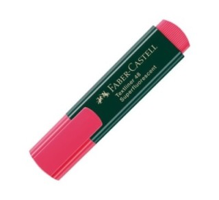 marc. fluor faber castell textliner rojo 154821