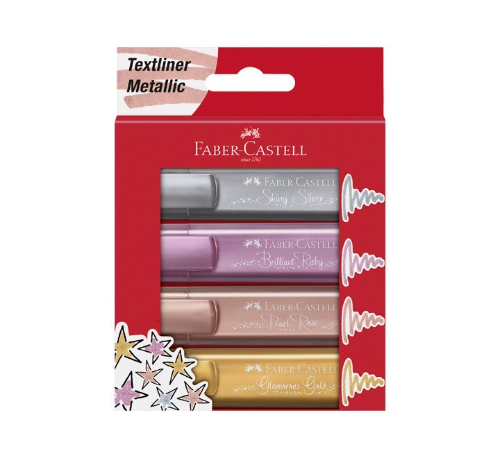 bl. 4 fluor faber castell textliner 1546 metal