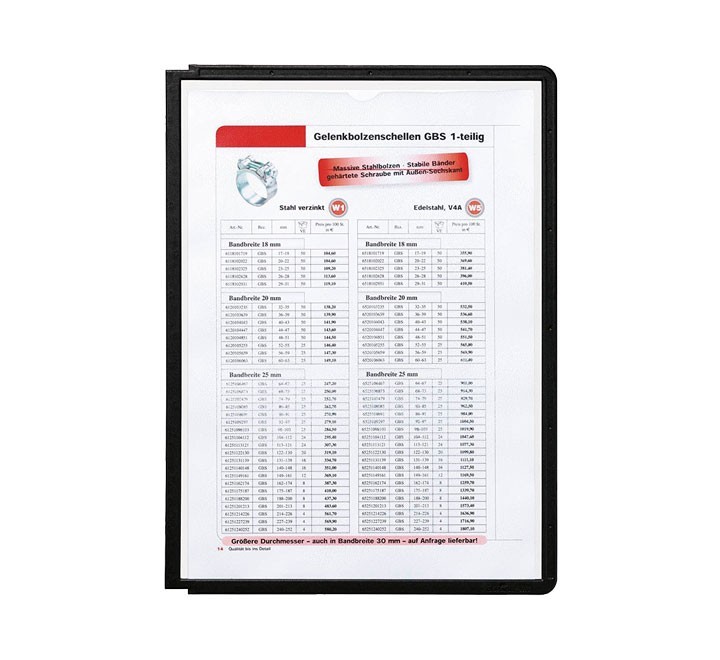 funda durable c/pivotes a4 sherpa negro