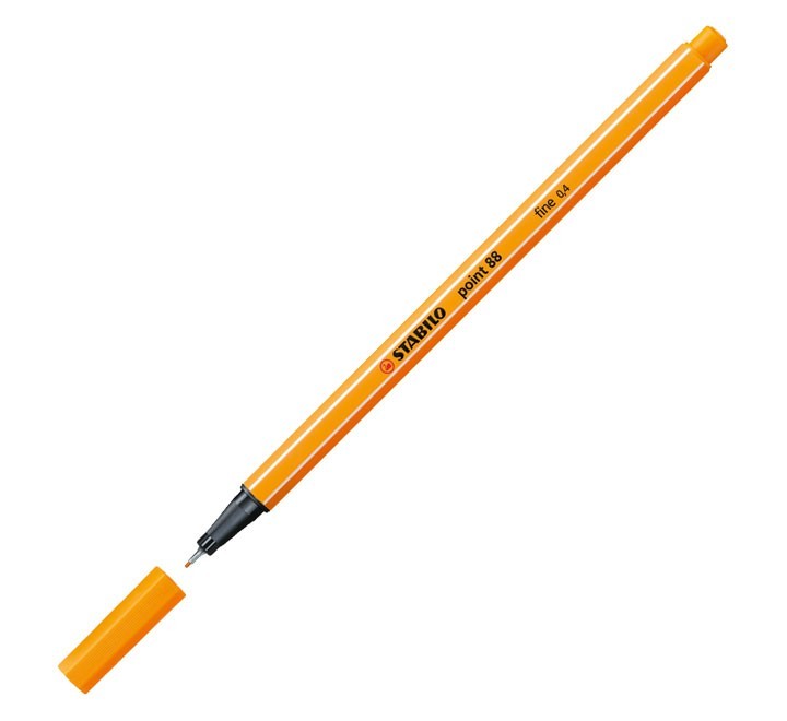rotulador stabilo point 88 0.4mm naranja