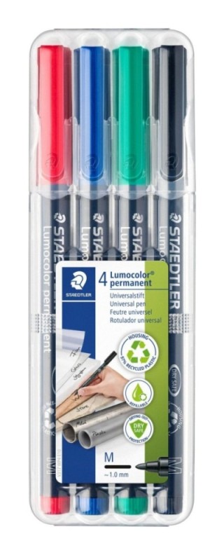 est. 4 rotul staedtler lumocolor perm 1mm st 1
