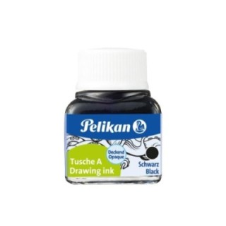 bote pelikan tinta china 523 10ml n17 negro