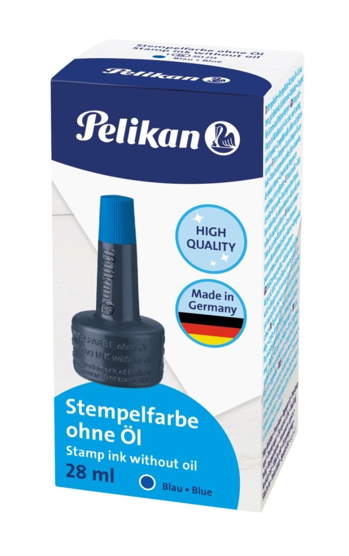 bote tinta sellar pelikan 4k 28ml azul