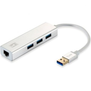 level one adaptador usb 3.0 level one a gigabit ethernet rj45 + hub 3.0 3 puertos
