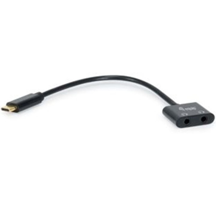 equip adaptador equip usb tipo c a jack 3.5mm dual