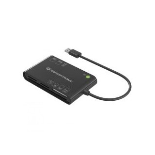 conceptronic card reader externo concentronic bian010b usb   c y usb   a sd   sdhc   sdxc   micro sd