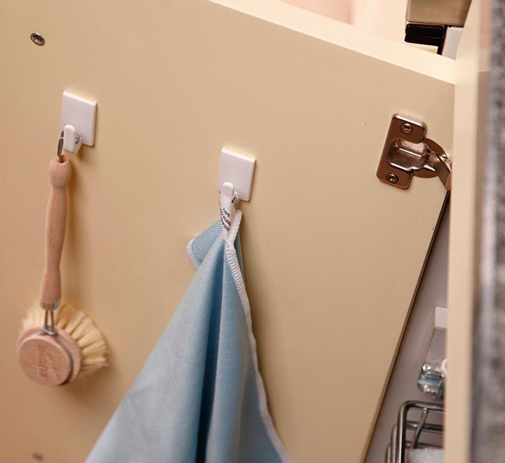 ganchos tesa powerstrips 2 ganchos + 4 tiras