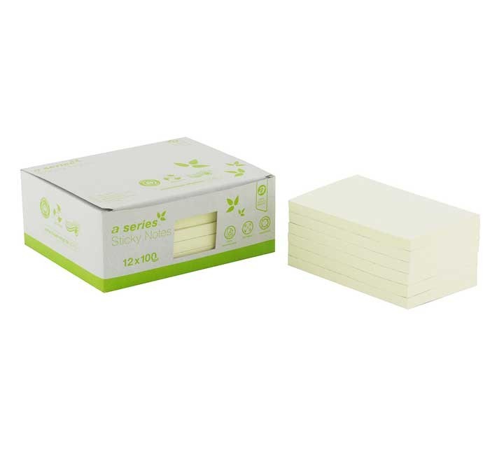 c. 12 bloc notas adh a series recicladas am 125x75