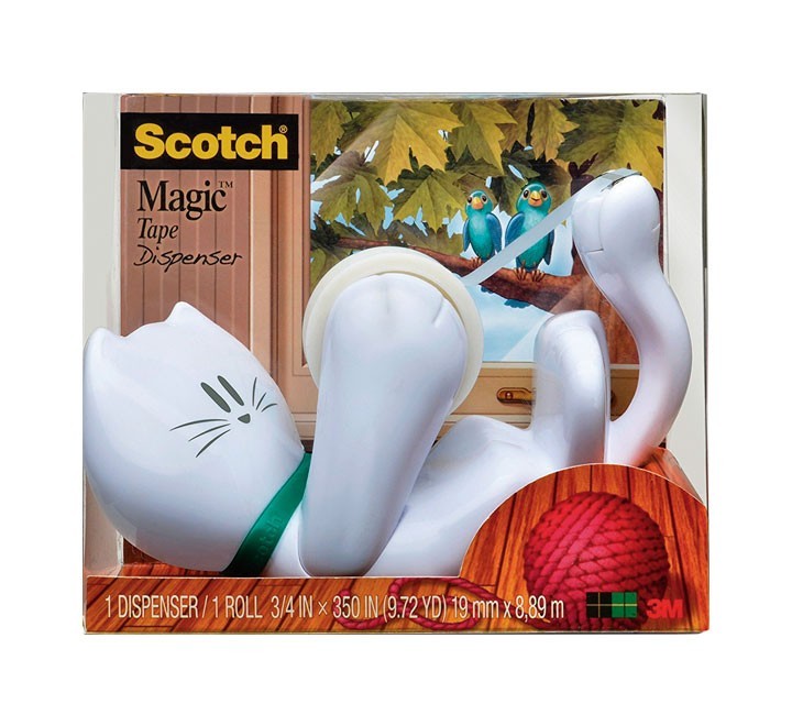 dispens. scotch gato c39 + 1rollo cinta 19mmx8.9m