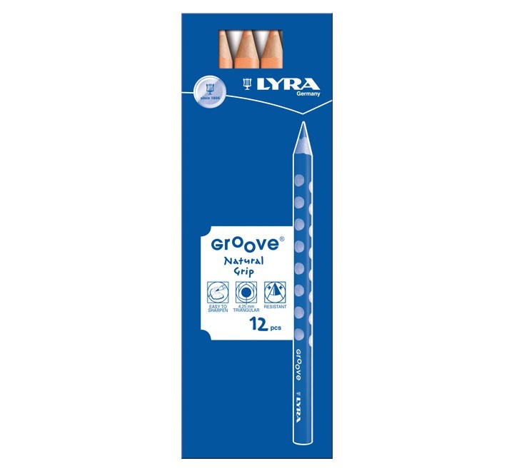 c.12 lapices lyra groove 3810032 rosa claro