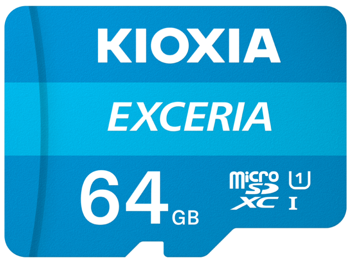 micro sd kioxia 64gb exceria uhs i c10 r100 con adaptador