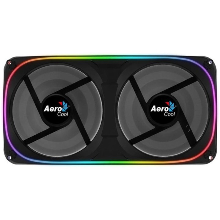 aerocool ventilador de caja dual aerocool astro argb 2x 120mm