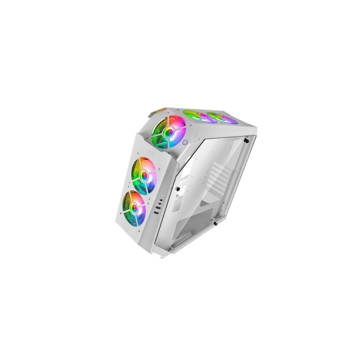 mars gaming caja ordenador mars gaming mc51 premium blanco atx 2 x usb 3.0 5 x 120mm argb