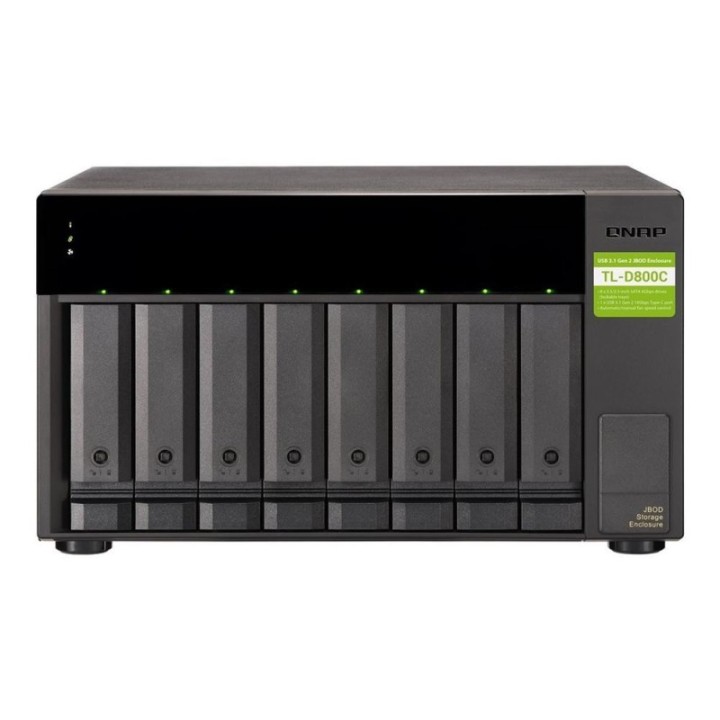 qnap servidor nas qnap tl   d800c 8 bahias