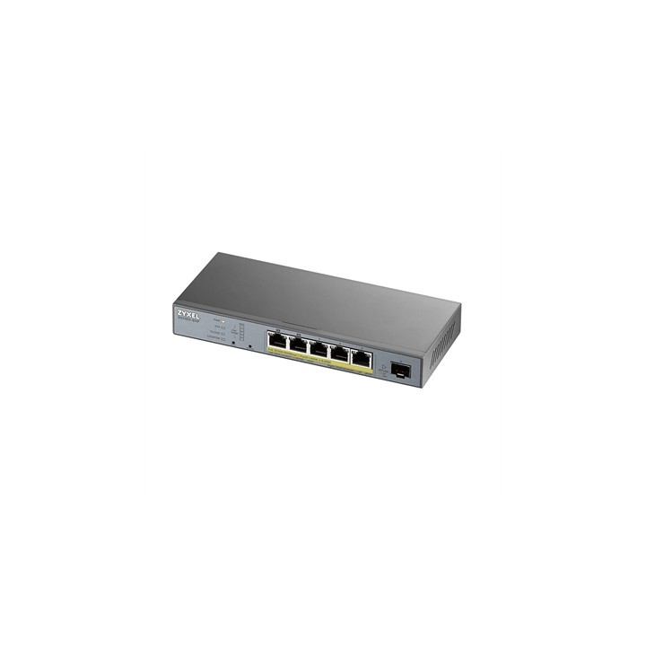 zyxel switch 6 puertos zyxel gs1350   6hp   eu0101f 5 puertos gigabit ethernet + 1 puerto sfp