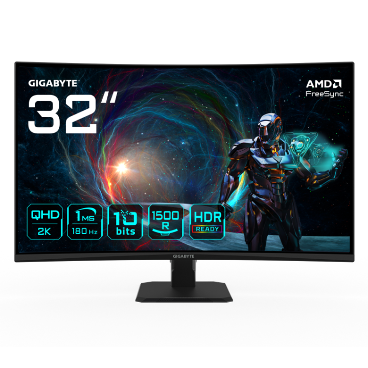monitor gaming gigabyte gs32qca ek  31.5 2560x1440 qhd