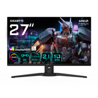 monitor gaming gigabyte g27qq5p 27 2560x1440 qhd500hz oled kvm g sync freesync