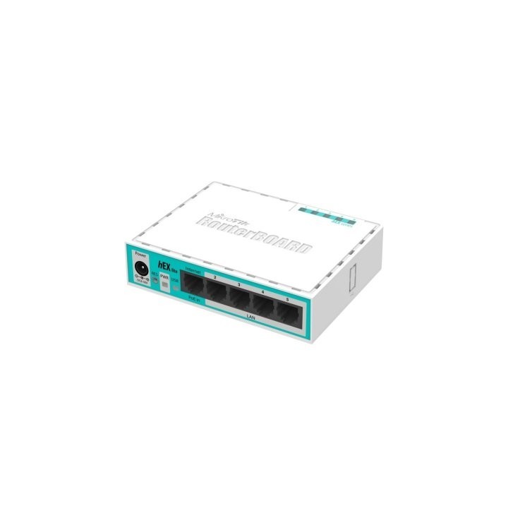 mikrotik rb750r2 hex lite router 5x10/100 l4
