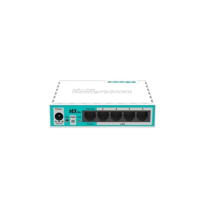mikrotik rb750r2 hex lite router 5x10/100 l4