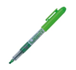 marcad. fluor pilot v light verde