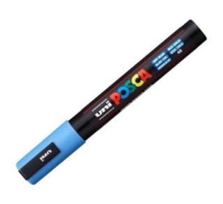 rotulador uni ball posca pc5m 1.8 2.5mm az cielo