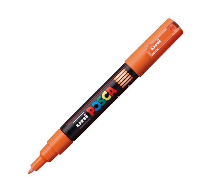 rotulador uni ball posca pc1m 0.7 naranja
