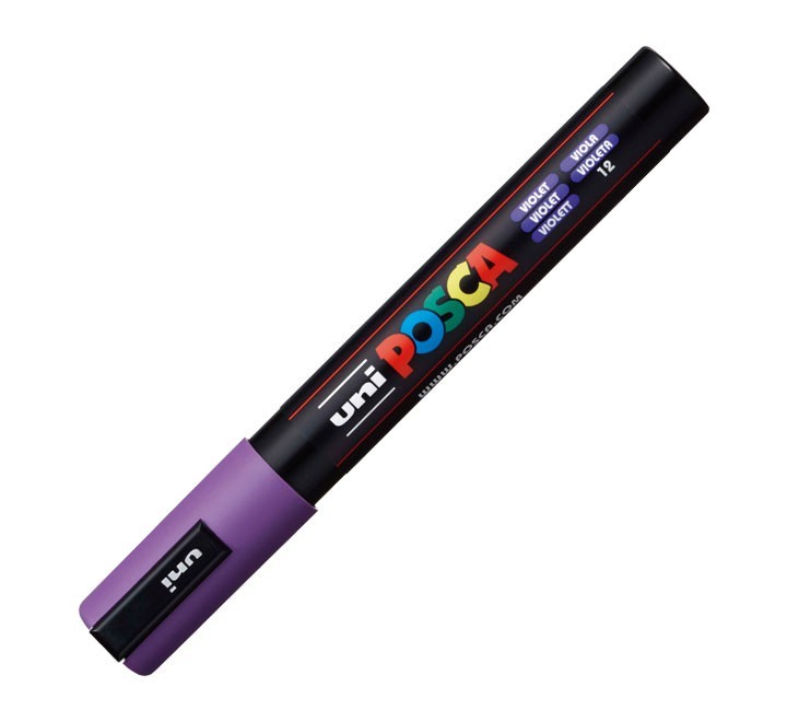 rotulador uni ball posca pc5m 1.8 2.5mm violeta