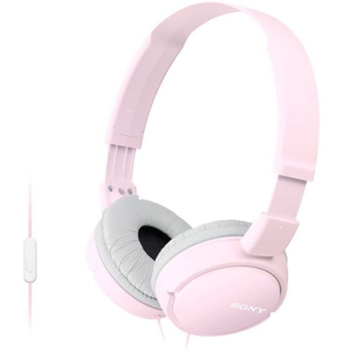 sony auriculares sony mdrzx110app   rosa   pleglable   microfono