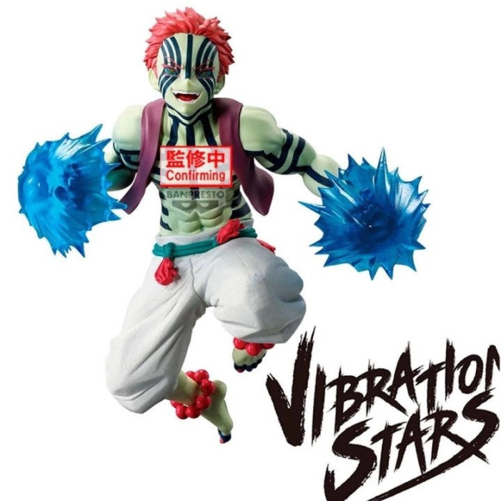 banpresto figura banpresto demon slayer kimetsu no yaiba vibration stars plus akaza 16cm