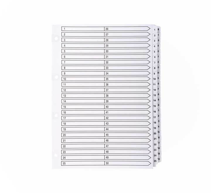 separad. exacompta a4 1 50 cartulina bl mwd1 50z