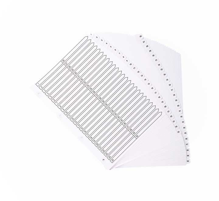 separad. exacompta a4 1 50 cartulina bl mwd1 50z